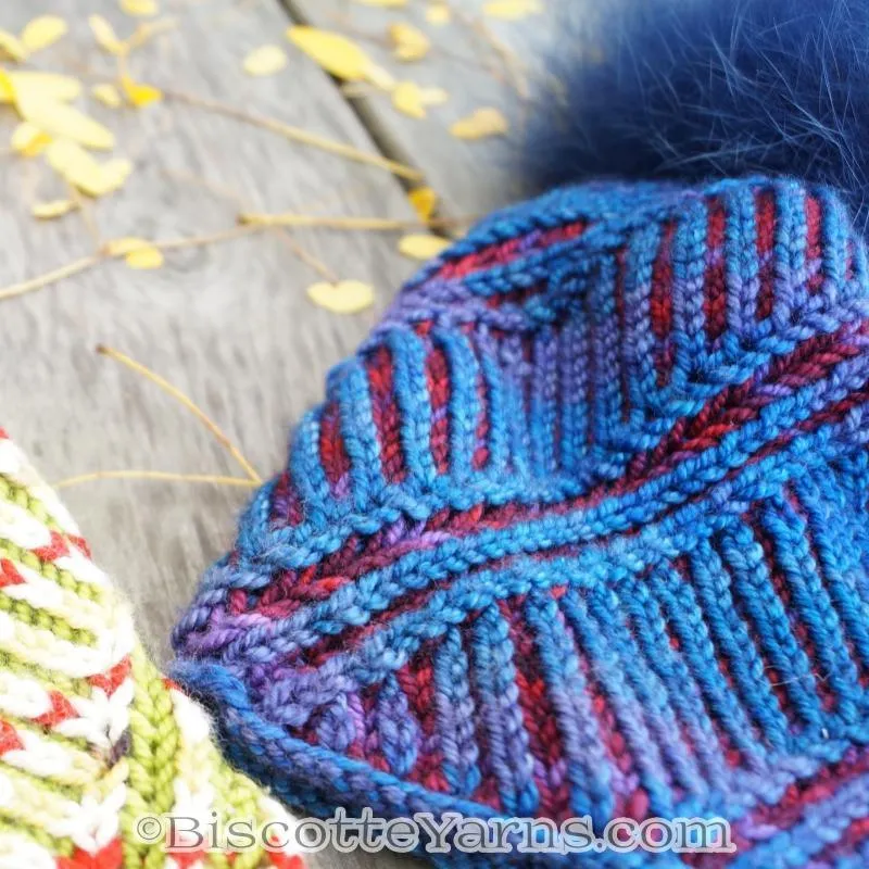 Hat Knitting Pattern | Spiral Brioche Hat