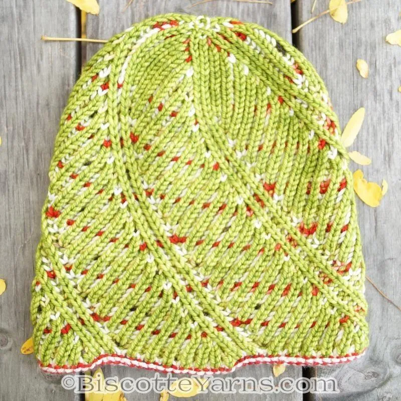 Hat Knitting Pattern | Spiral Brioche Hat