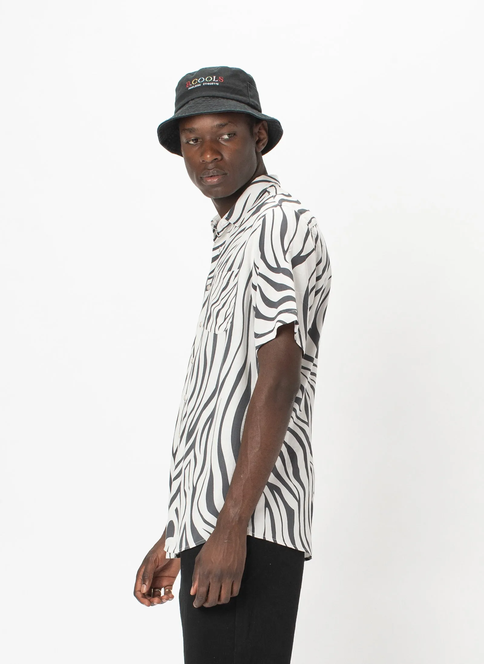 Holiday Short-Sleeve Shirt Zebra