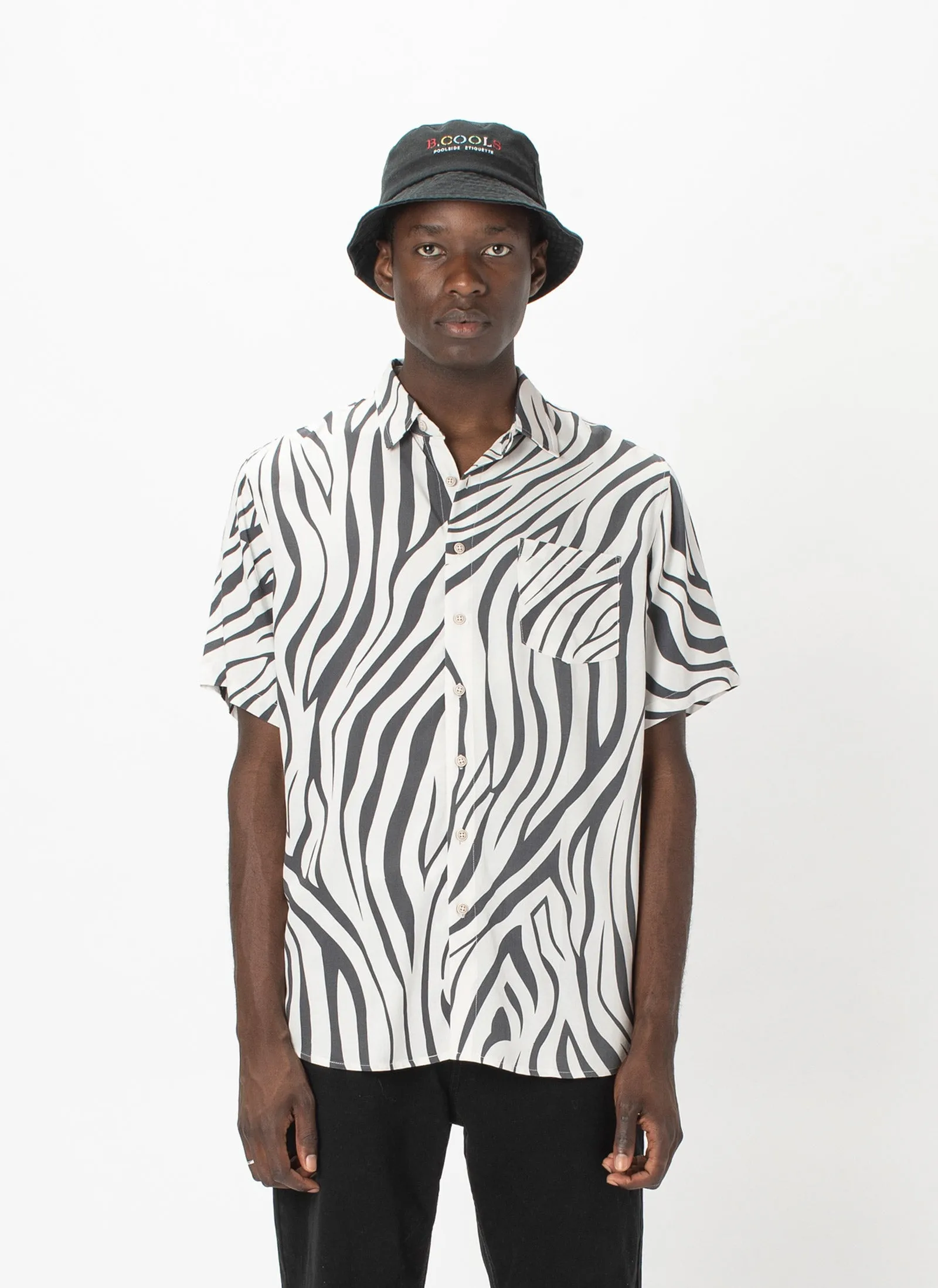 Holiday Short-Sleeve Shirt Zebra