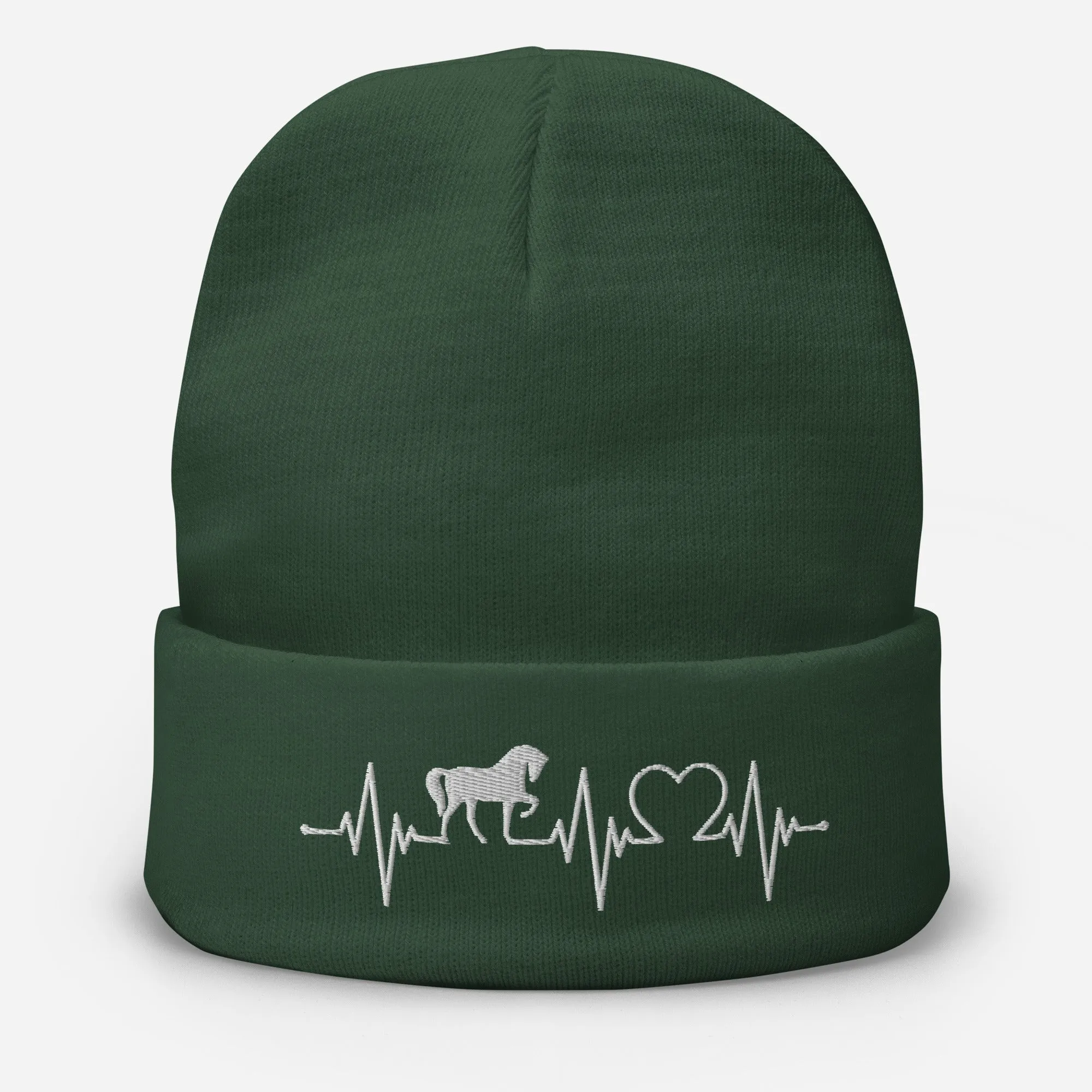 Horse Beanie Hat with Heartbeat