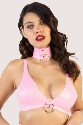 Imogen Pink Latex and Ring Bra