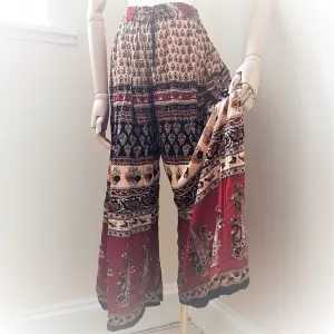 Indian Pattern Palazzo Style Trousers