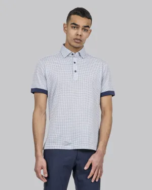 Indigo Bow Polo 131 Sky Blue Print