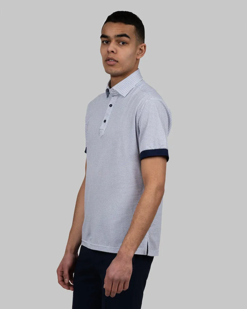 Indigo Bow Polo 131 Sky Blue Print