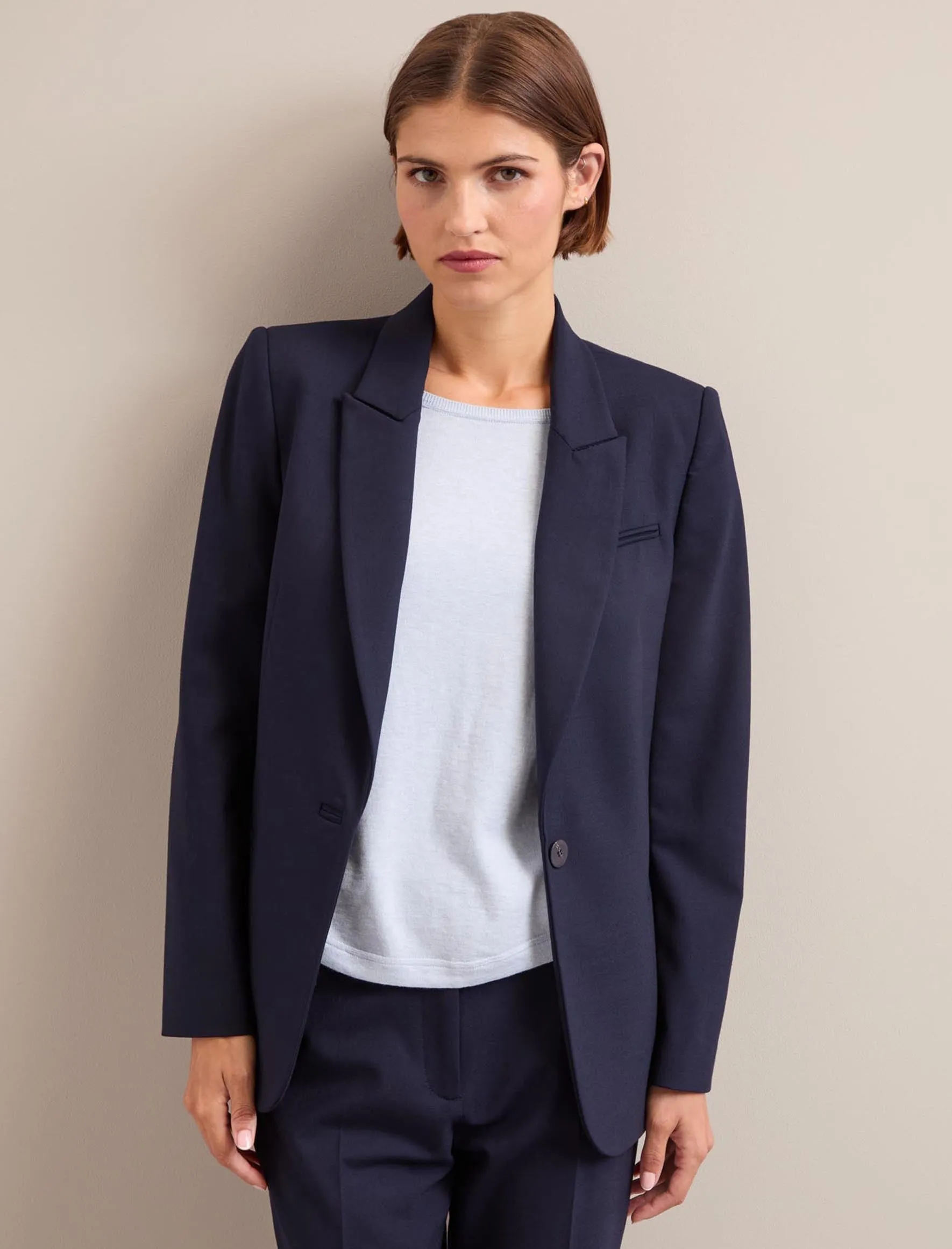 Jamie New Wool Blazer - Navy