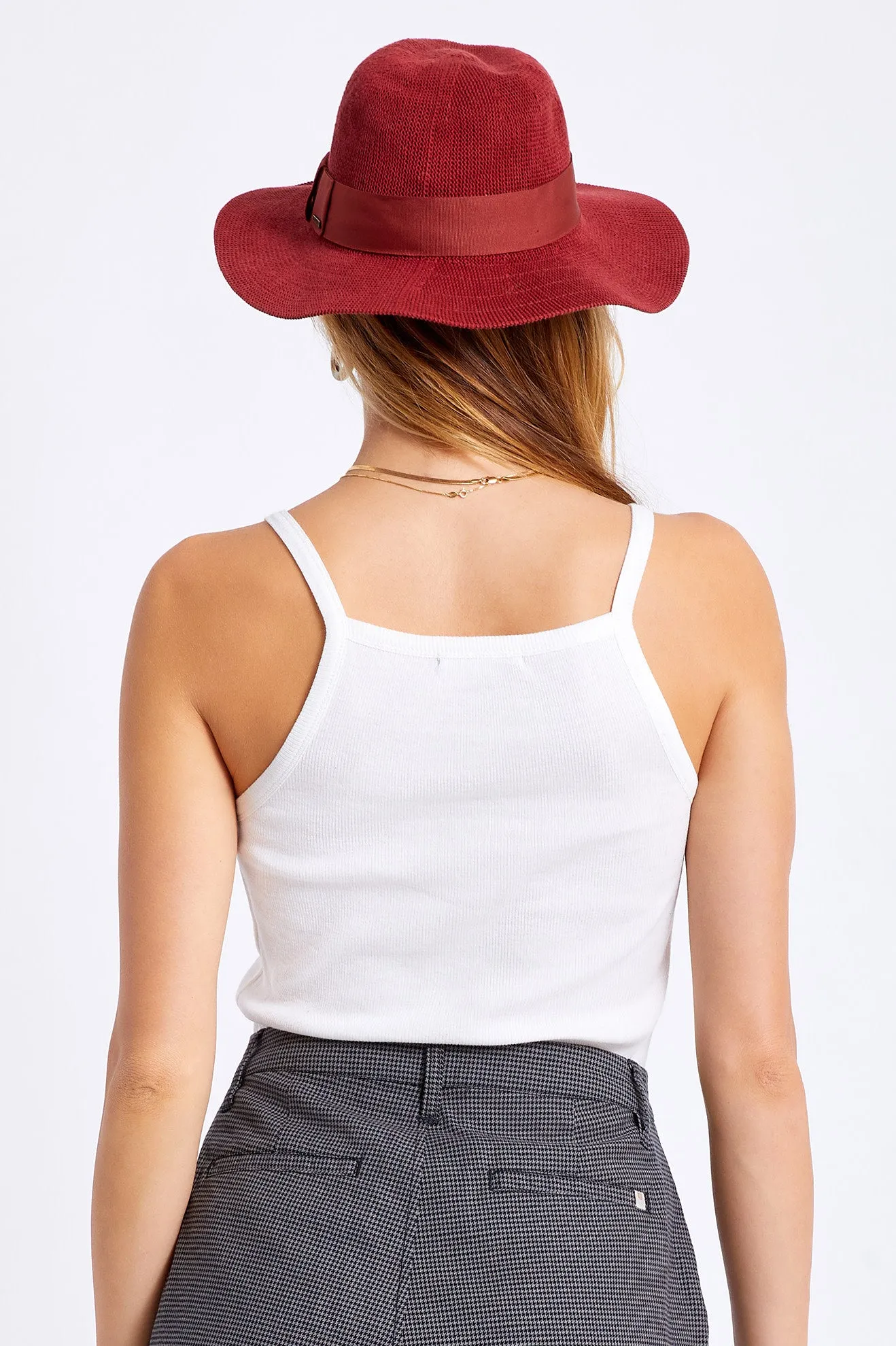 Joanna Knit Packable Hat - Cowhide