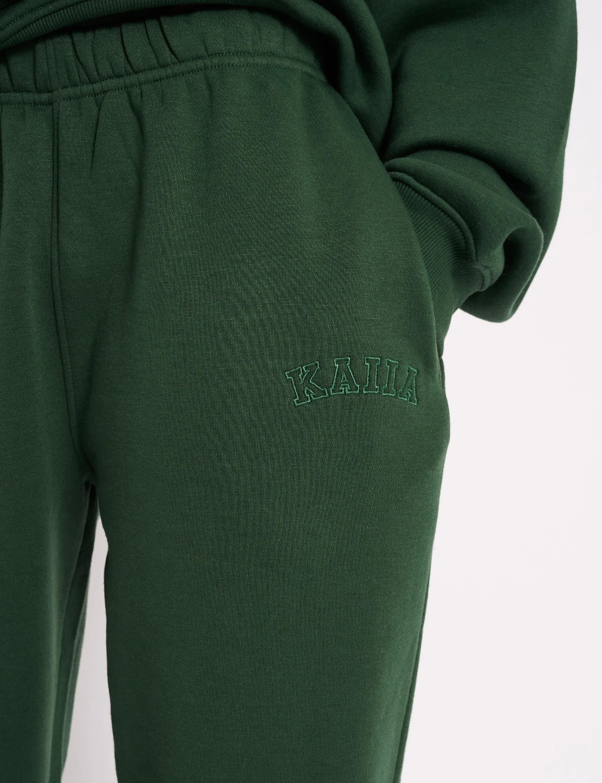 Kaiia Cuffed Joggers Forest Green