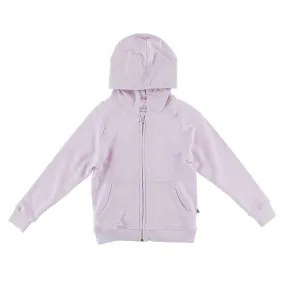 KicKee Pants Solid Thistle Fleece Zip-Front Hoodie