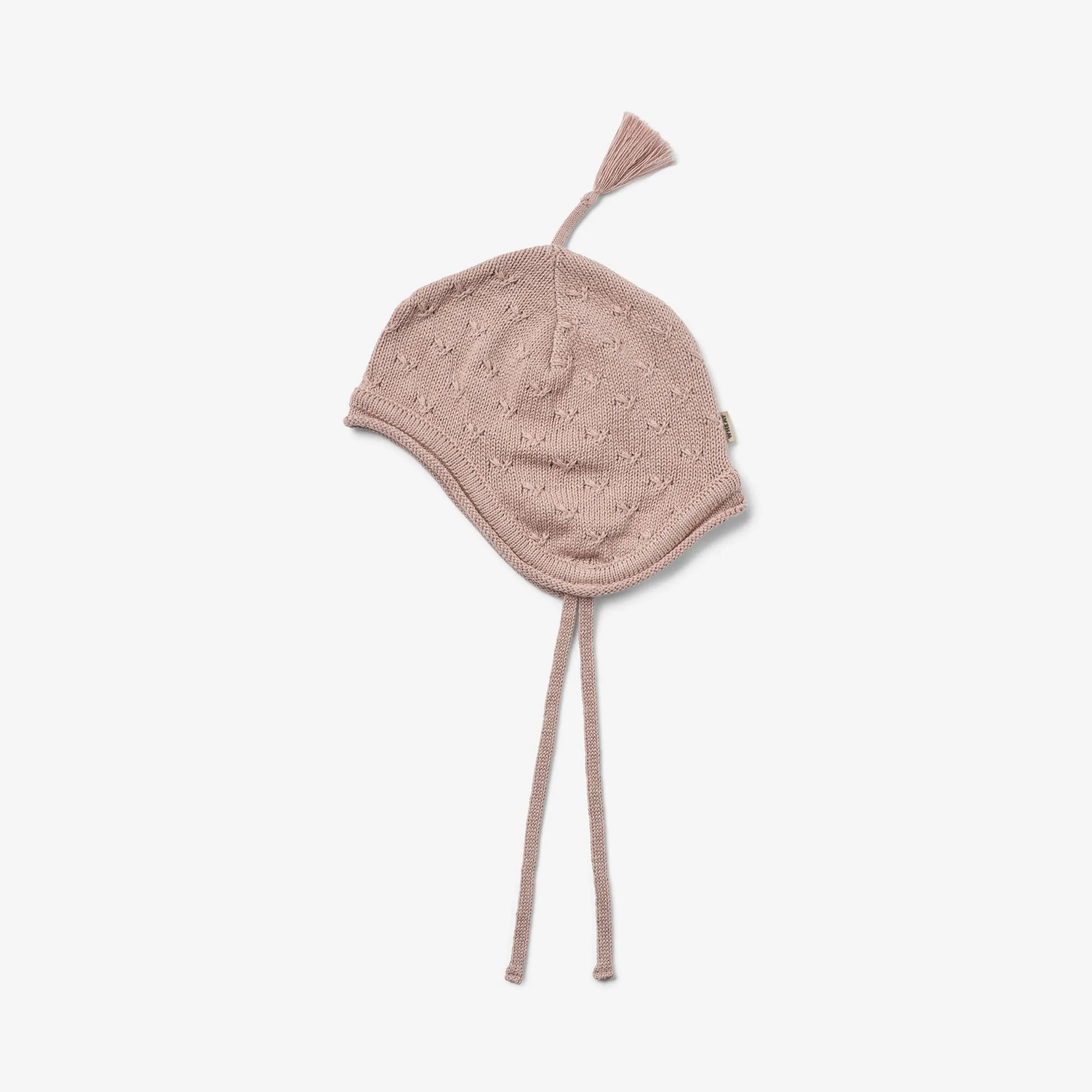 Knit Bonnet Muma - dry rose