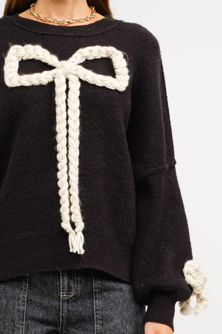 Knot Your Average Bow Sweater