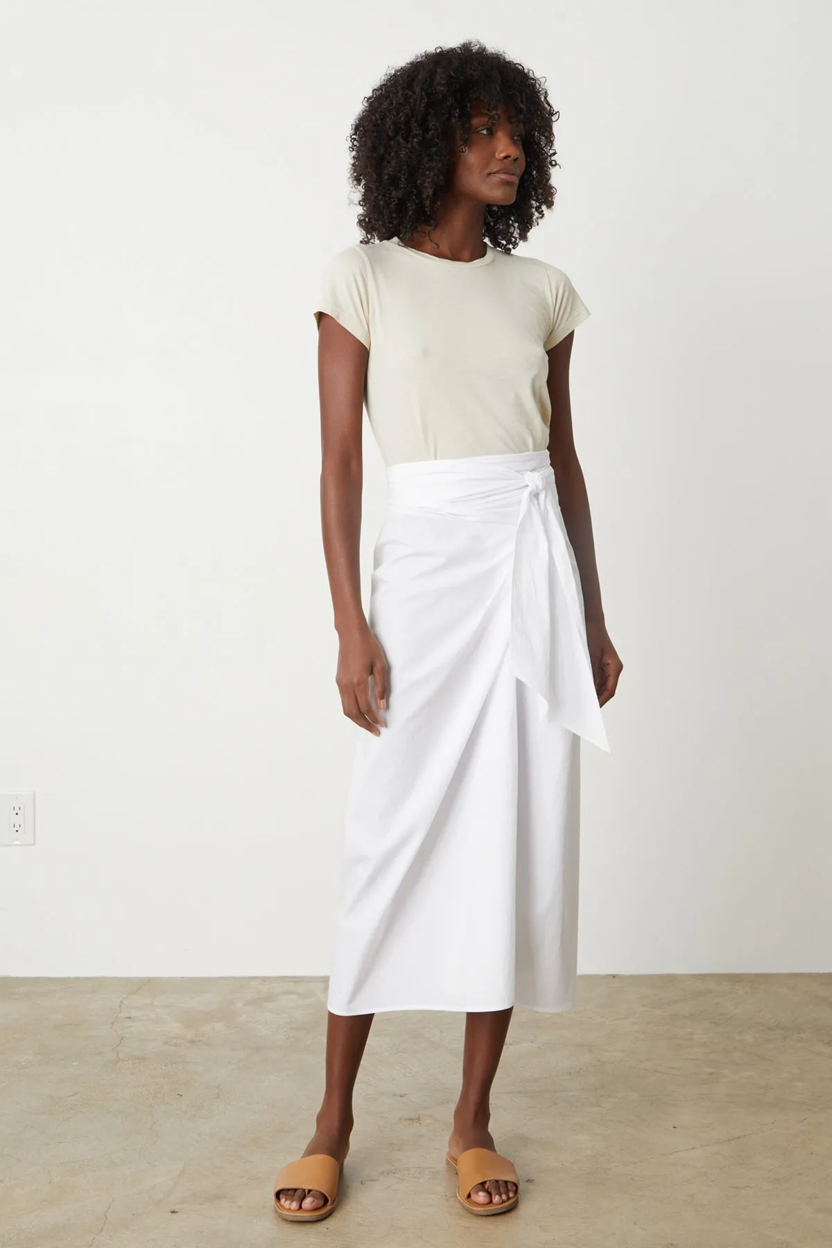 LEENA TIE FRONT SKIRT