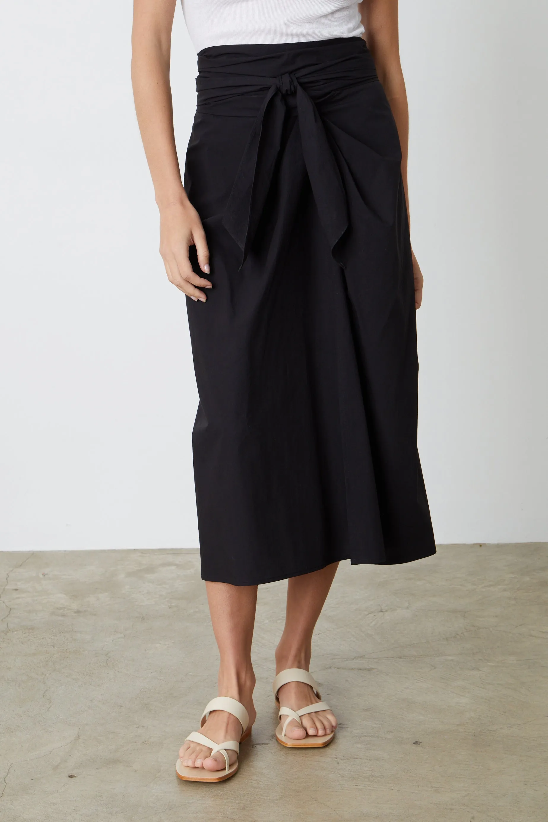 LEENA TIE FRONT SKIRT