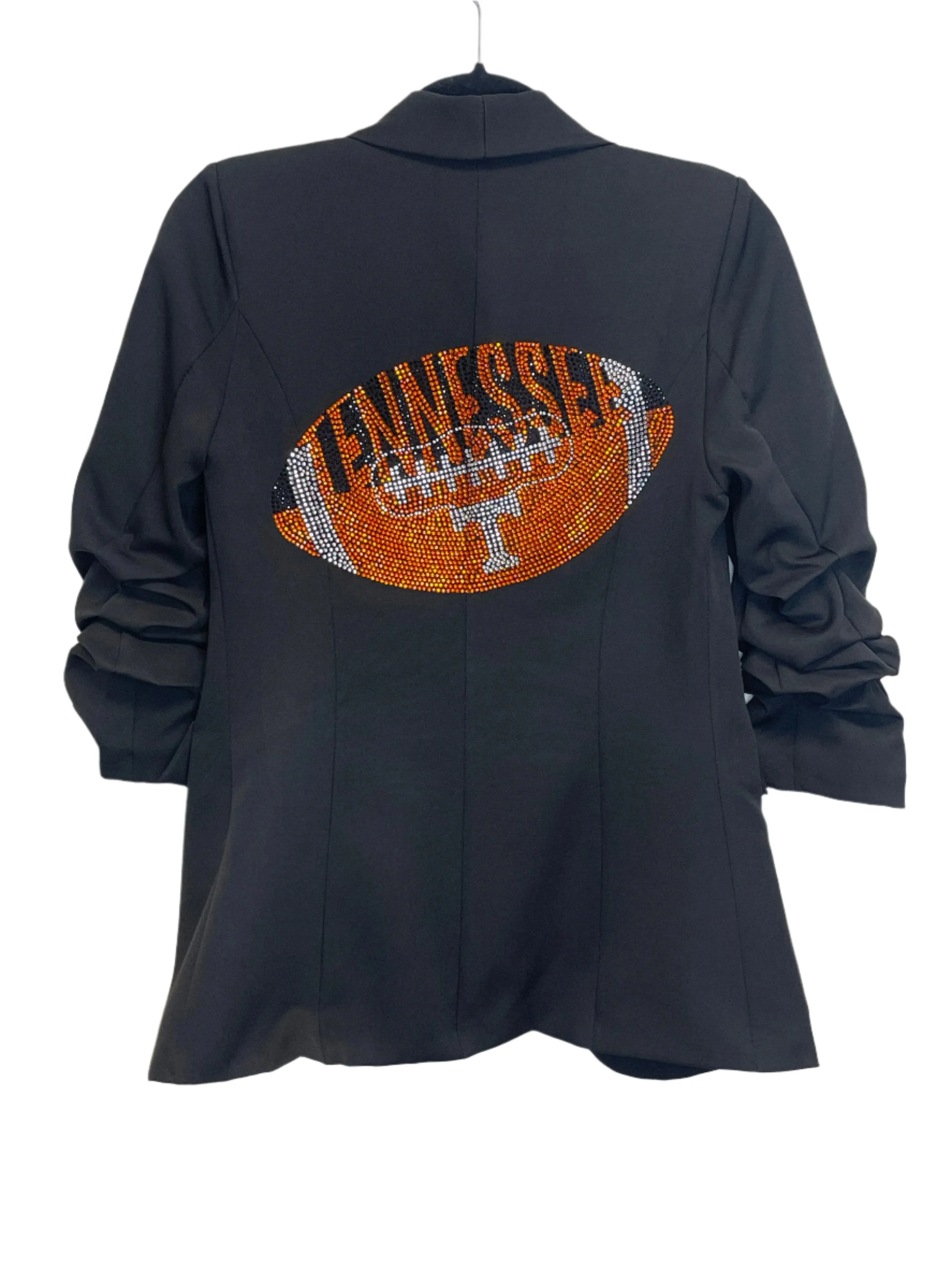 Licensed Game Day Blazer, Black Ruched, Tennessee Vols Football