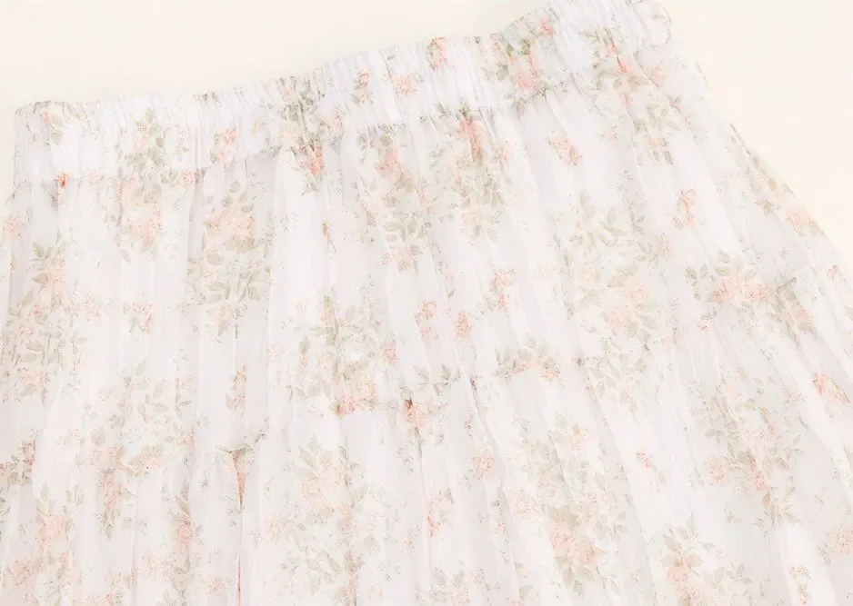 LIGHT COLOR FLOWER SKIRT