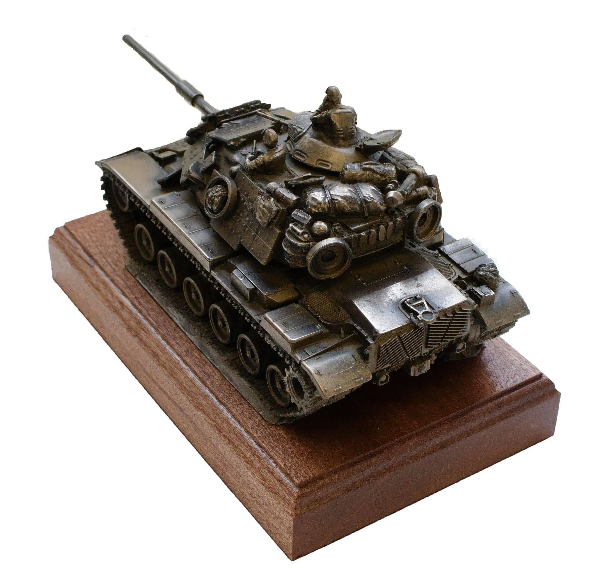 M60A1 Patton Tank Cold Cast Bronze Military Statue