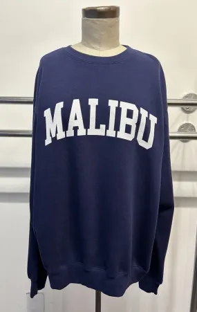 Malibu Dreams Crew Neck Sweater in Navy