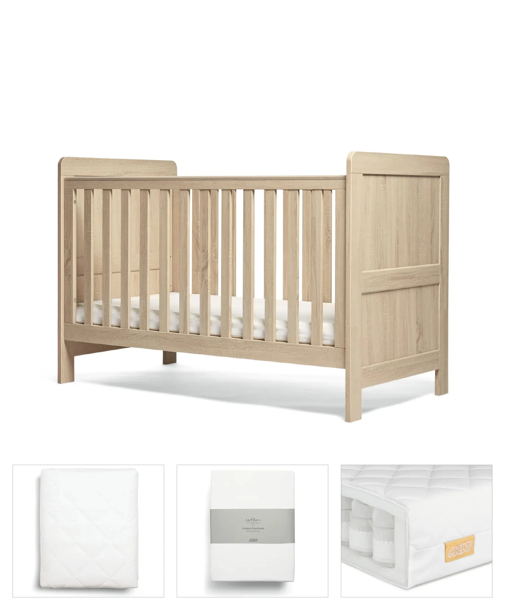 Mamas&Papas Atlas 4 Piece Set Light Oak(ETA Mid January)