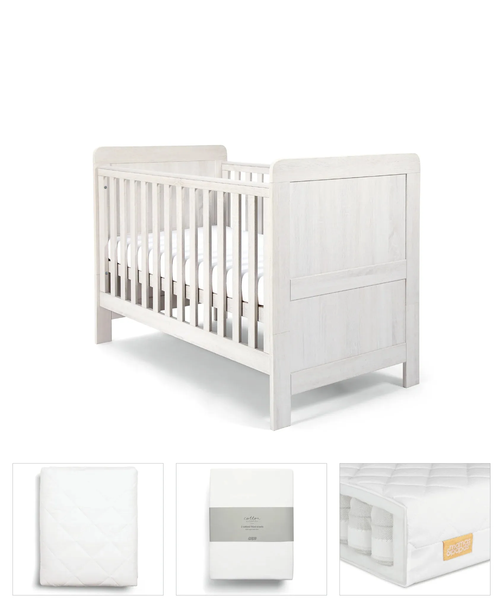 Mamas&Papas Atlas 4 Piece Set  White (ETA Mid January)