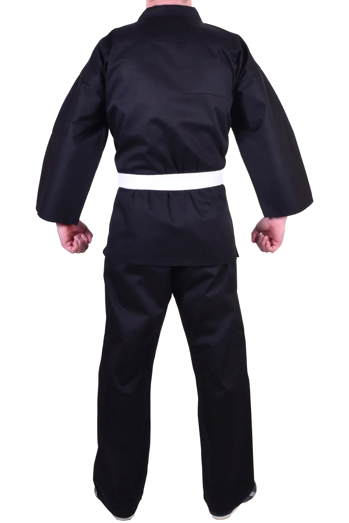 MAR-004B | Black Karate Student Uniform Gi (8.5oz Fabric)   FREE BELT