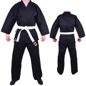 MAR-004B | Black Karate Student Uniform Gi (8.5oz Fabric)   FREE BELT