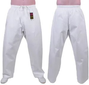 MAR-020A | 8oz White Traditional Karate Trousers