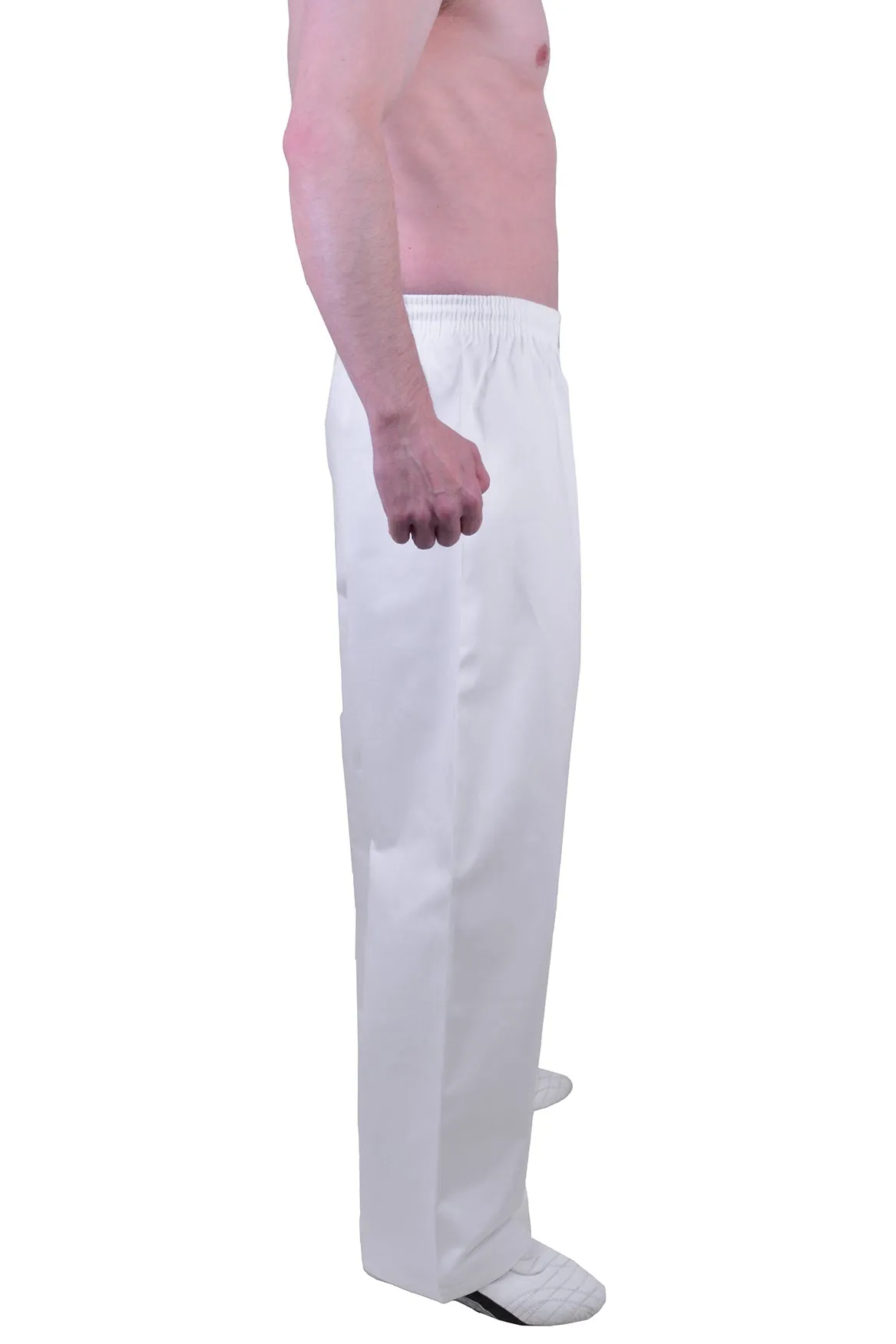 MAR-020A | 8oz White Traditional Karate Trousers