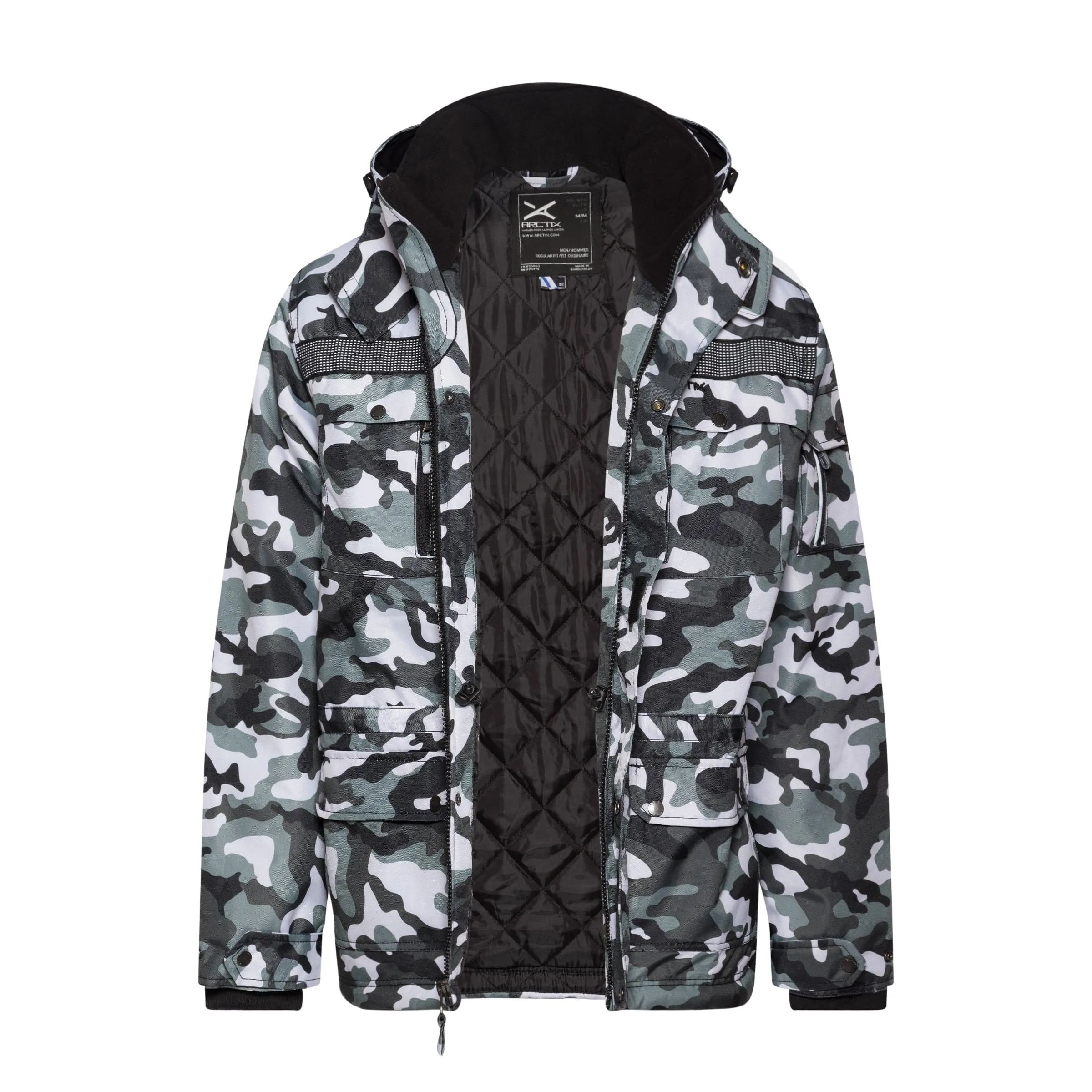 Men's Camo Performance Tundra Jacket with Added Reflective Visibility