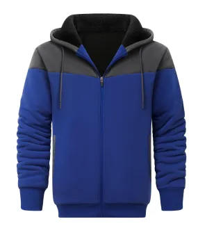 Men's Full Zip Up Micro Fleece Hoodie-ZPK006329