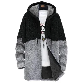 MEN'S PRINTED HOODED FLEECE JACKET 52248699YM