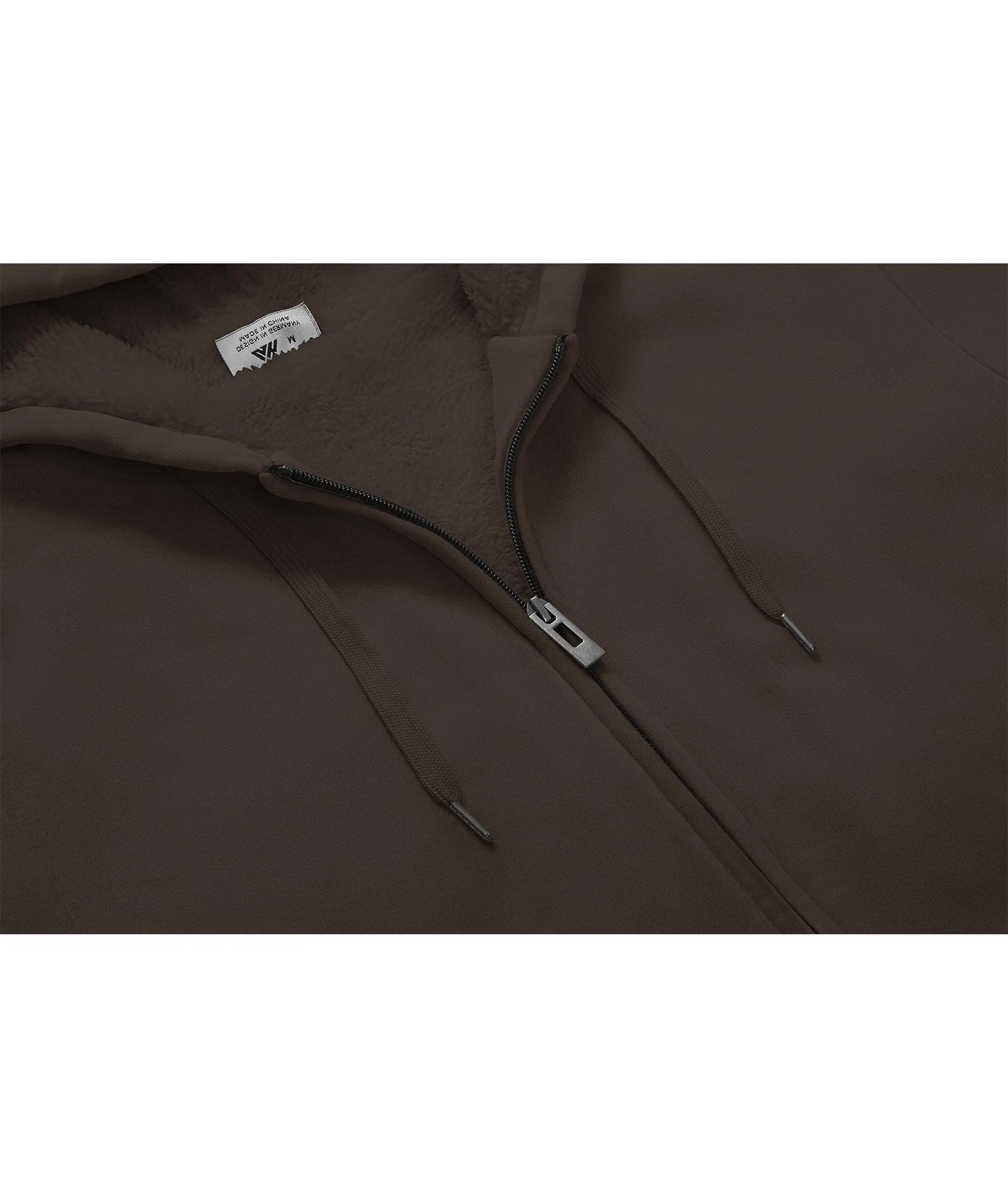 Men's Solid Color Full Zip Hoodie-ZPK006403