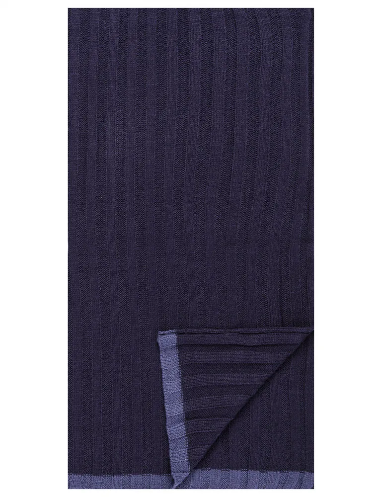 Men's Uptown Premium Knit Texture Ribbed Scarf