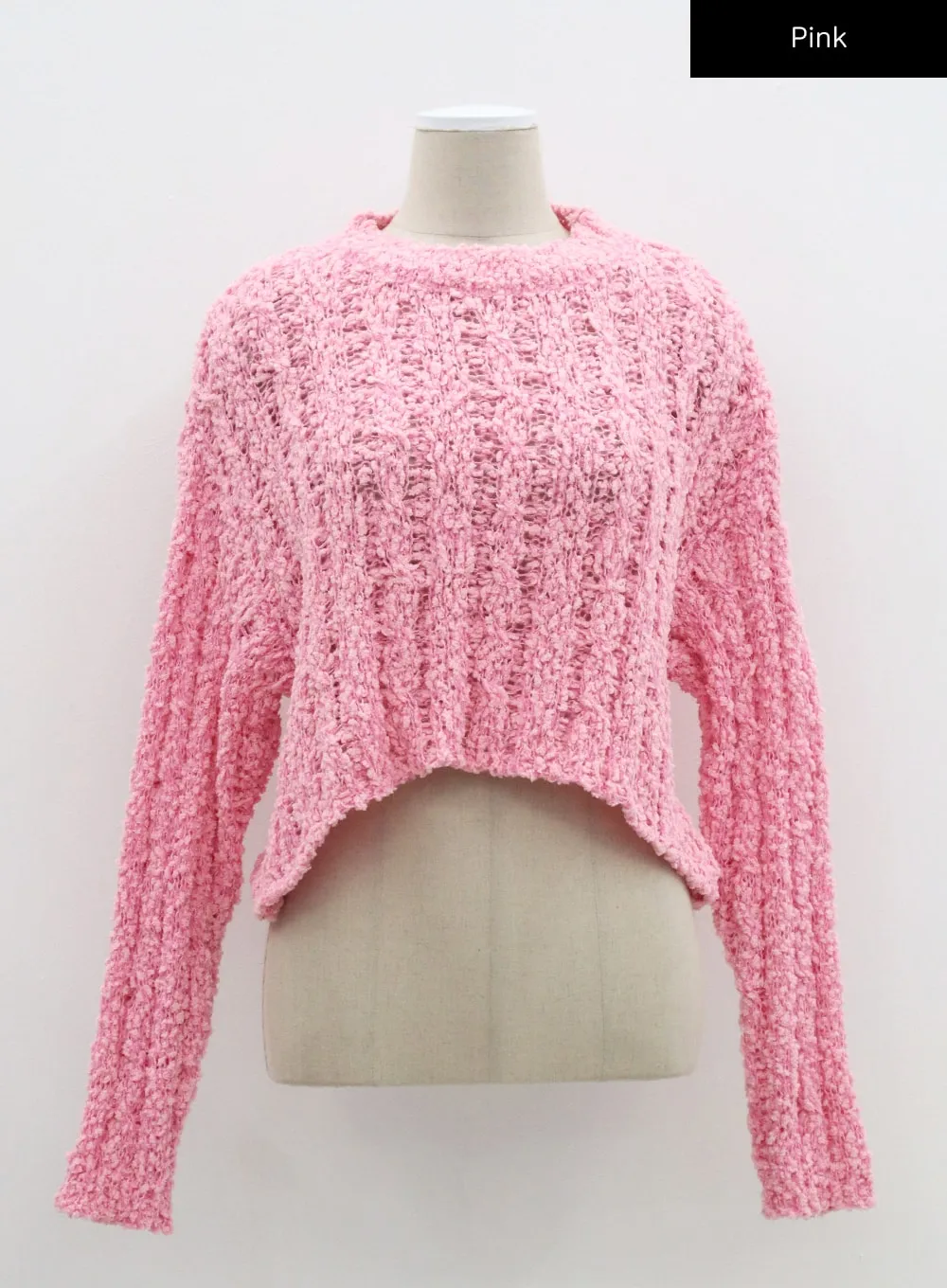 Mesh Cropped Sweater CM303