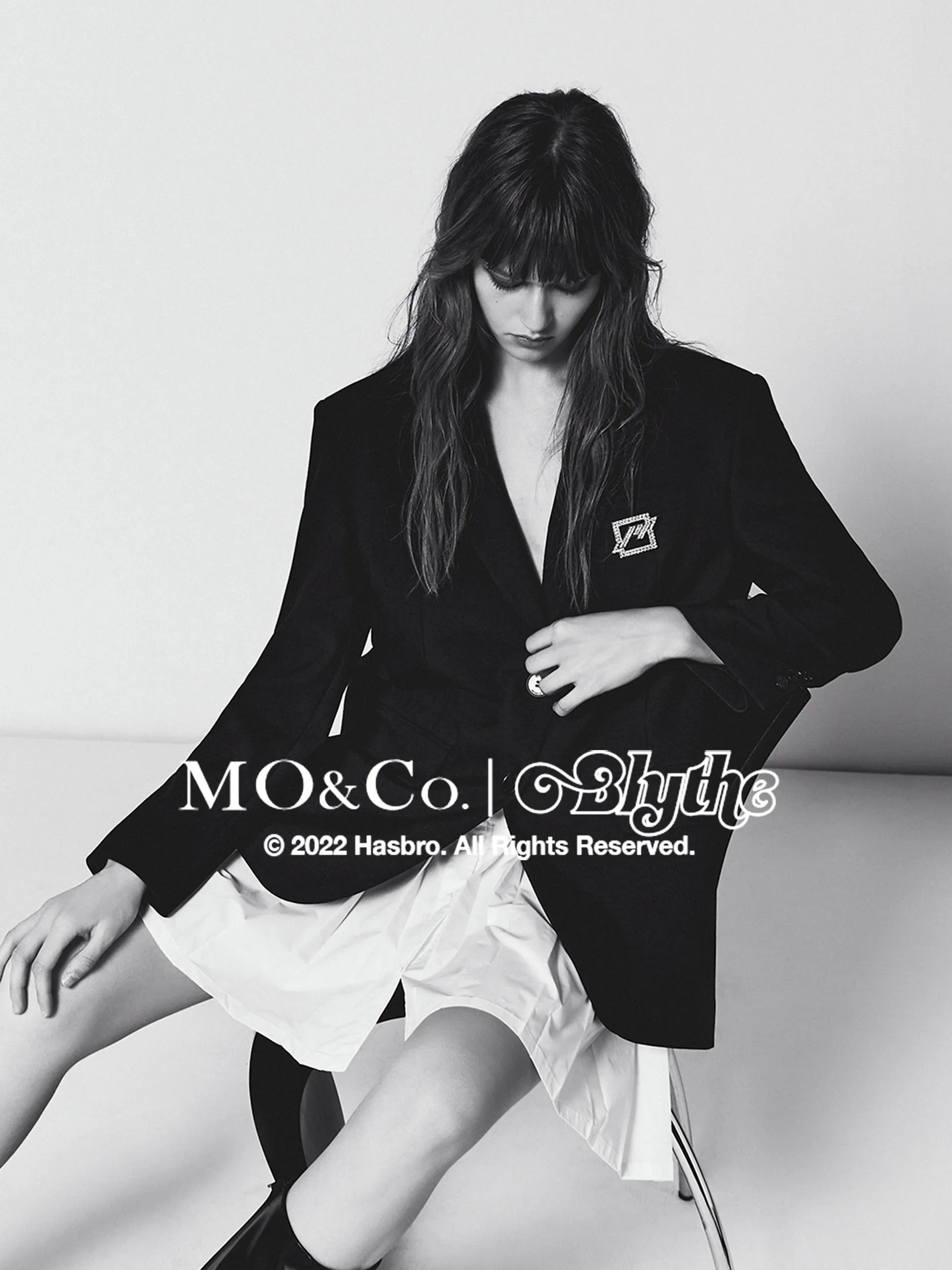 MO&Co.｜Blythe Collaboration Detachable Pleated Hem Blazer