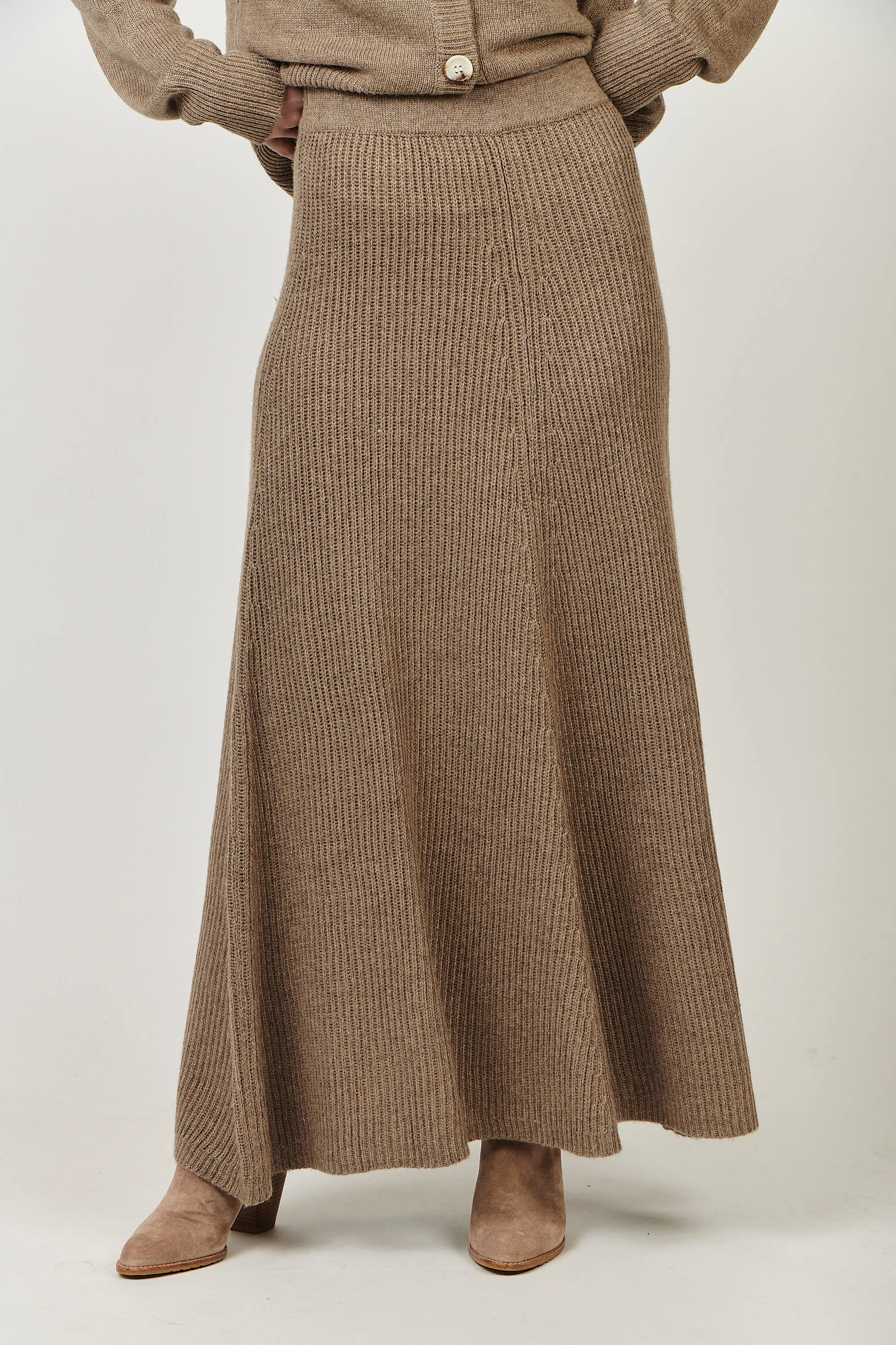 Olive et Julie - Cashmere Blend Skirt Khaki