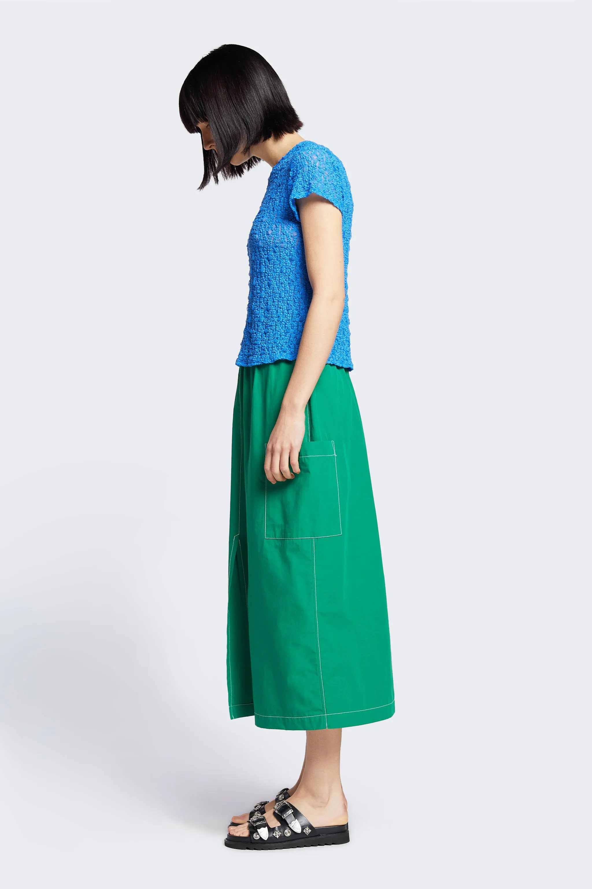 Opus Elasticated Skirt Green