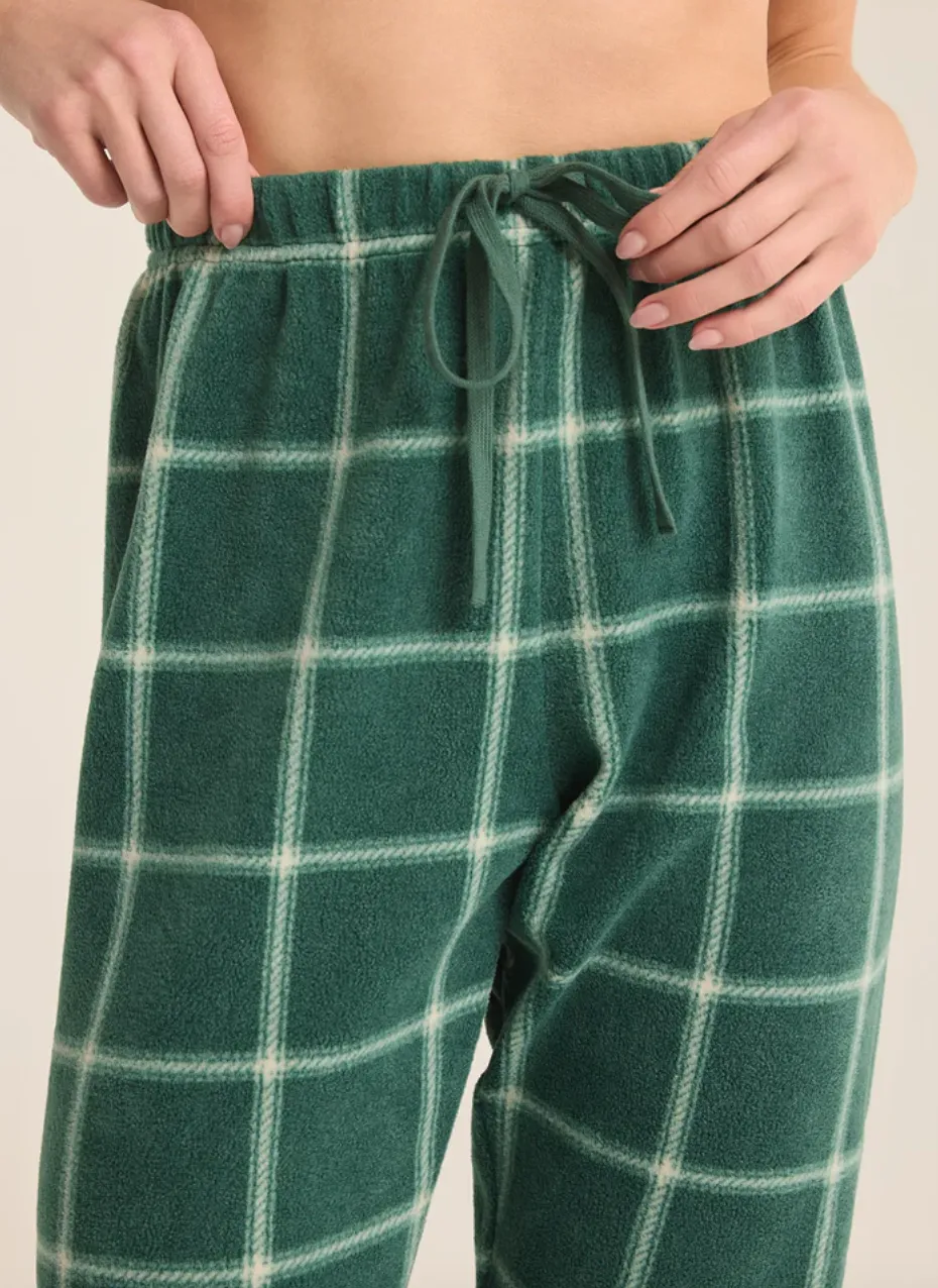 Plaid Plush Jogger