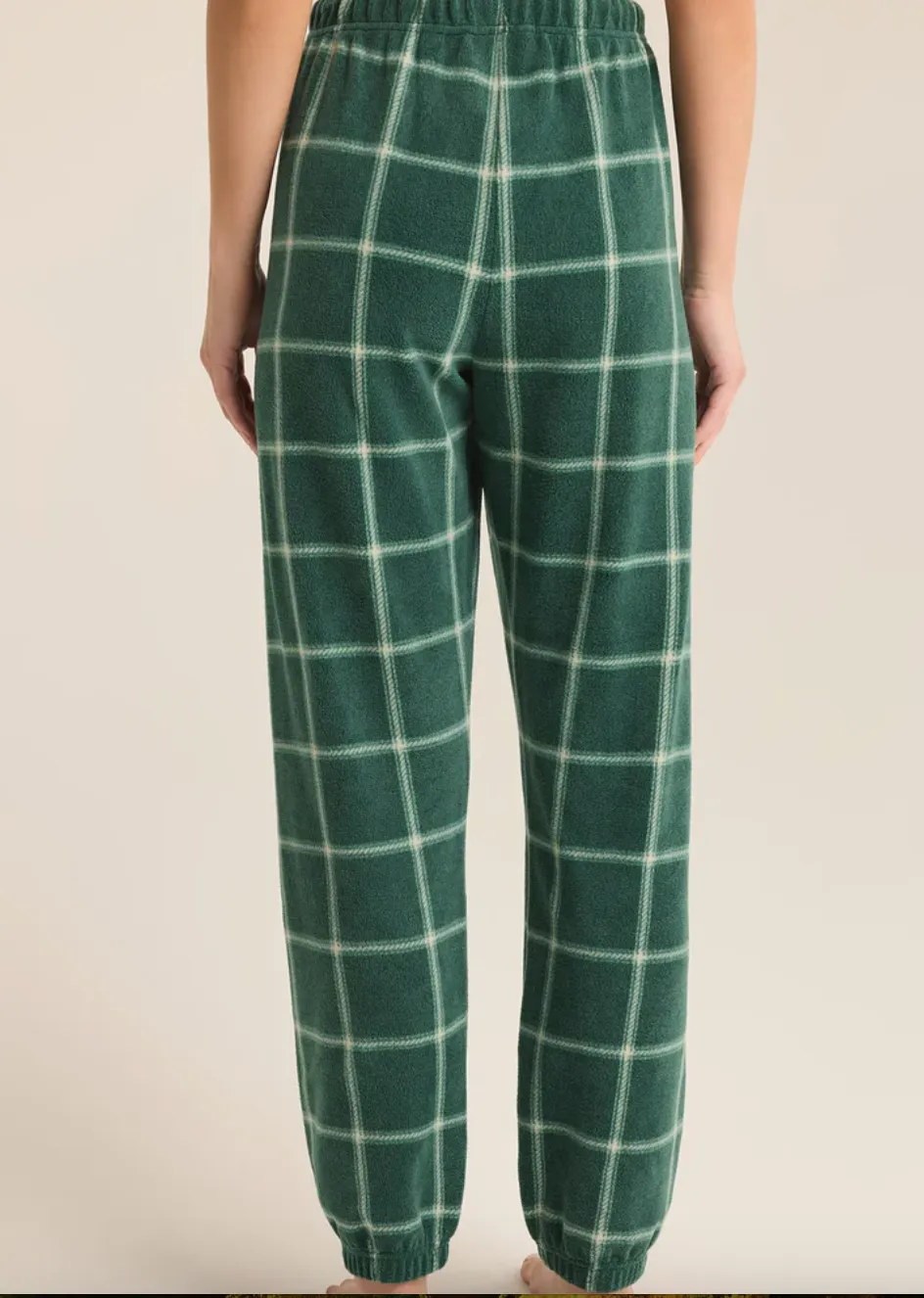 Plaid Plush Jogger