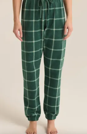 Plaid Plush Jogger