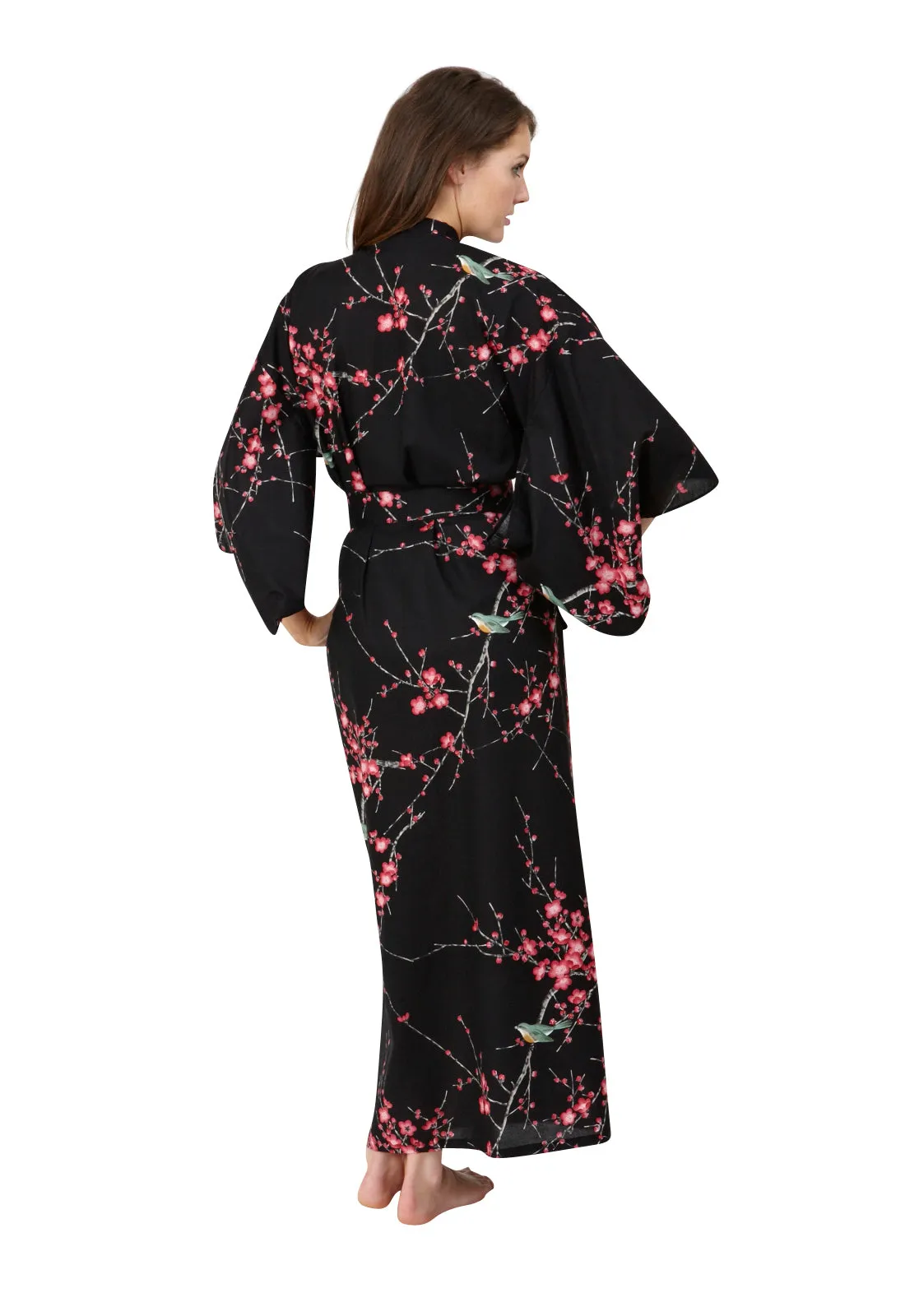 Plum & Warbler Womens Plus Size Cotton Kimono Robe