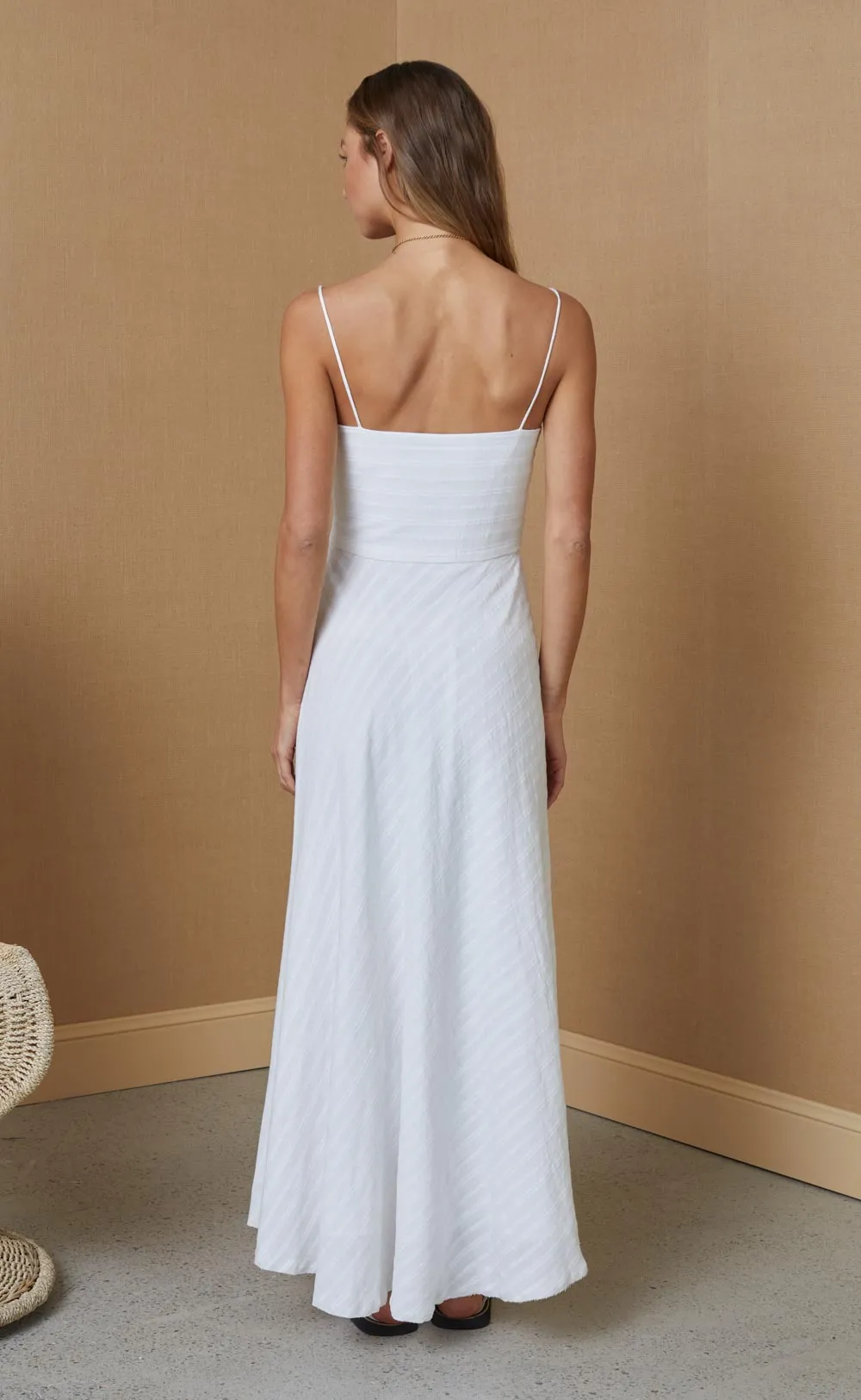 Provincial maxi Dress - Ivory