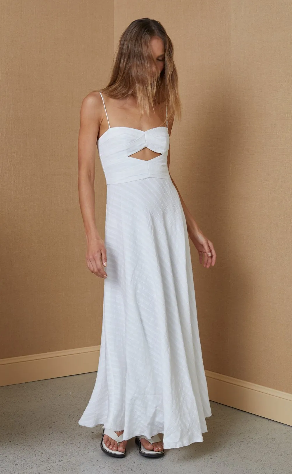 Provincial maxi Dress - Ivory