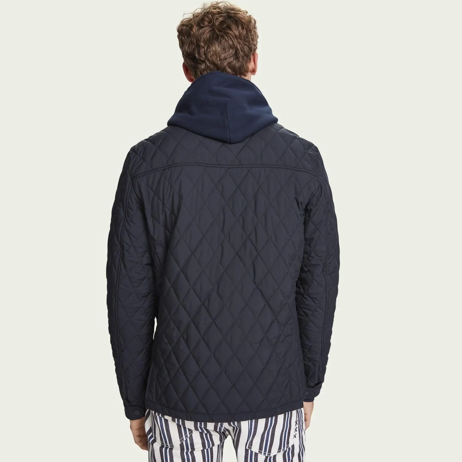 Quilted Jacket (Navy)