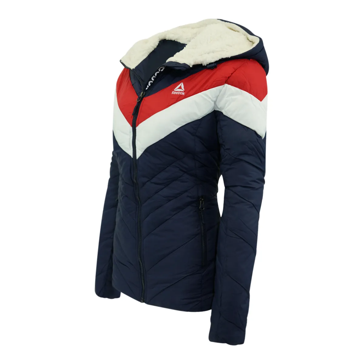 Reebok Women's Colorblock Sherpa Puffer Jacket