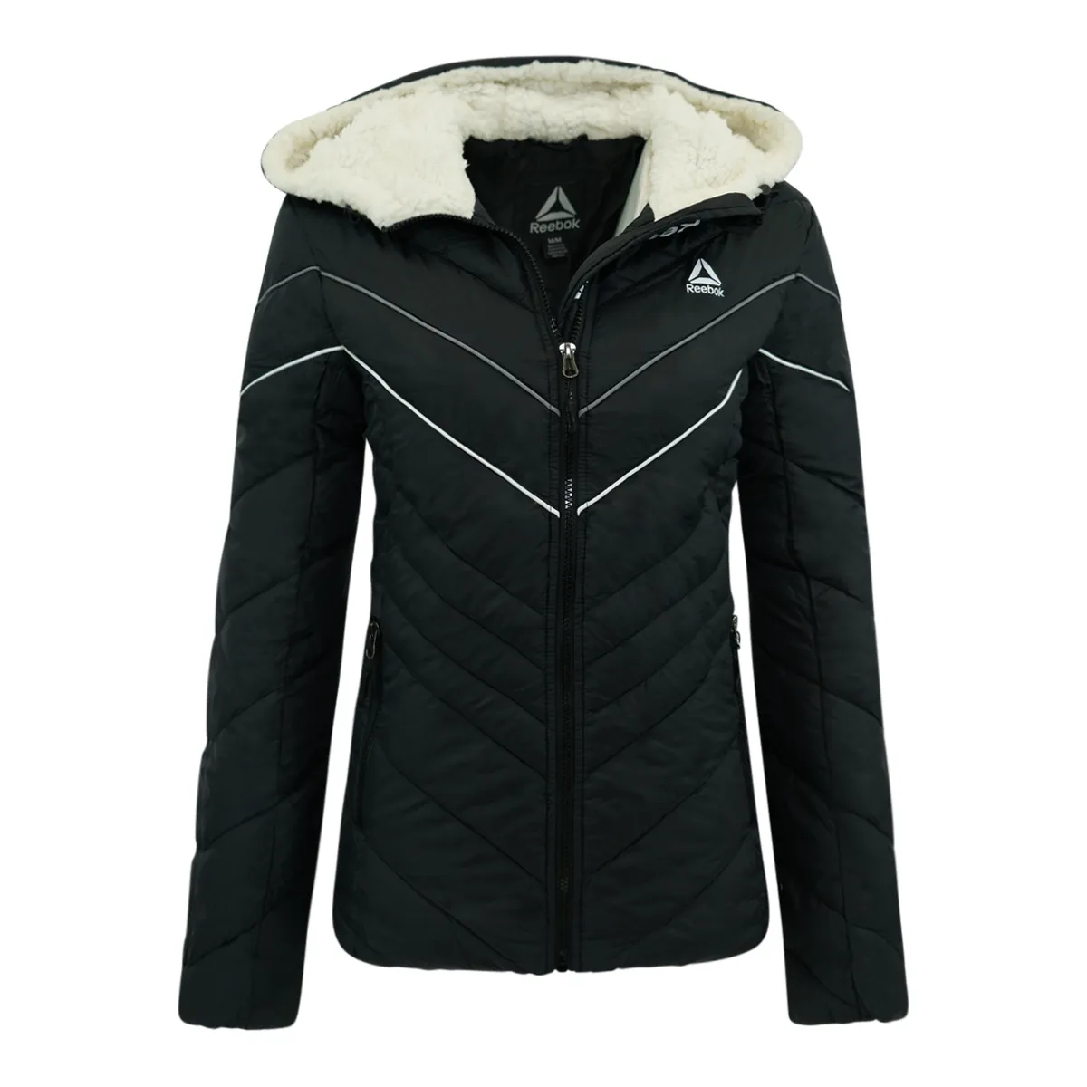 Reebok Women's Colorblock Sherpa Puffer Jacket