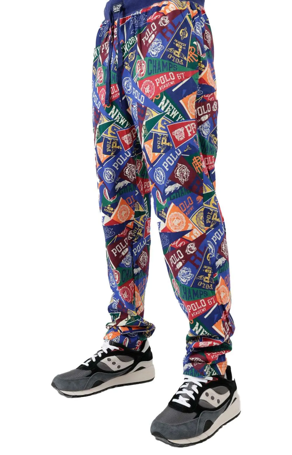 Ribbed Waistband Pajama Pants - Prep Rally Design