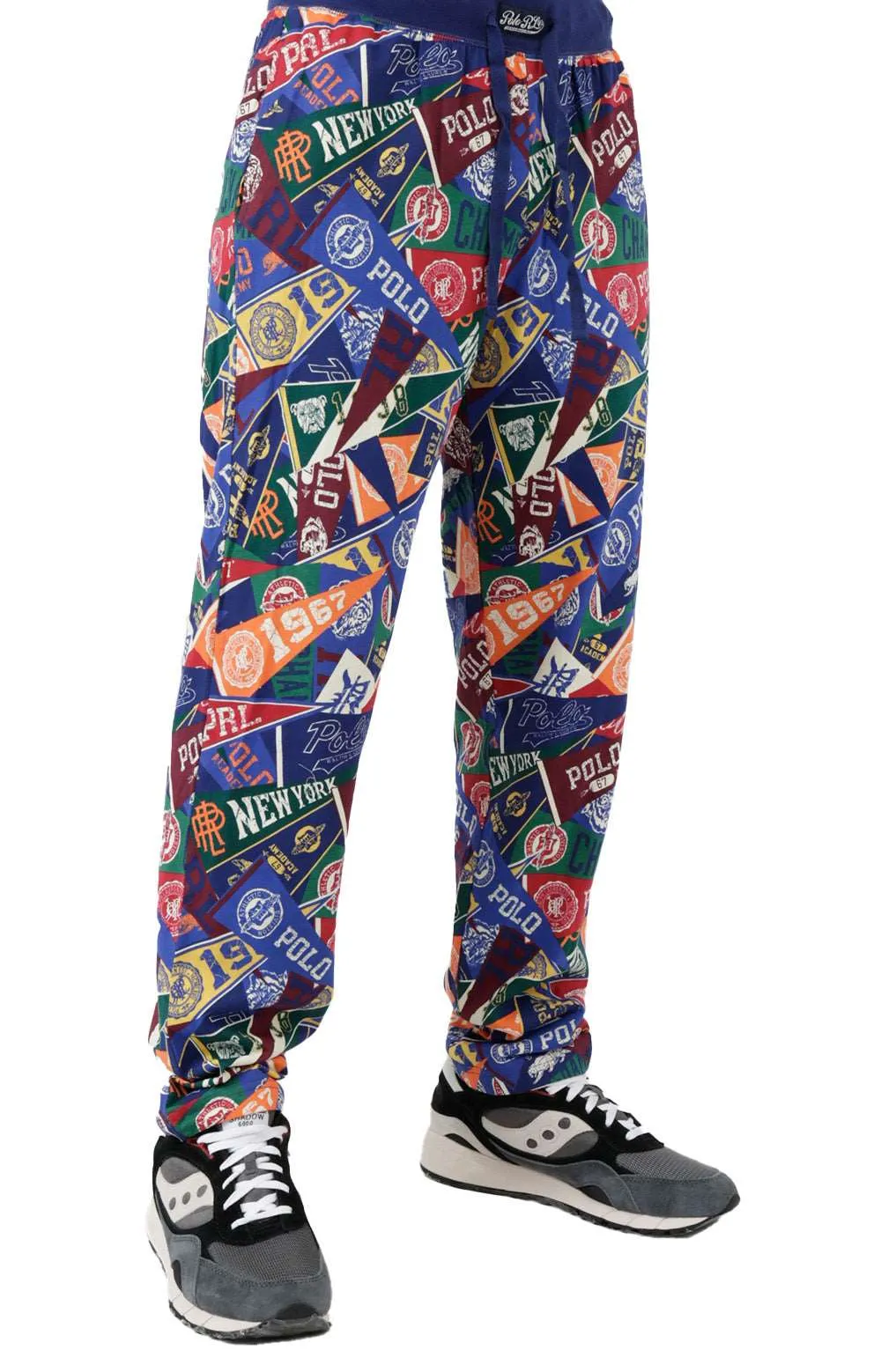 Ribbed Waistband Pajama Pants - Prep Rally Design