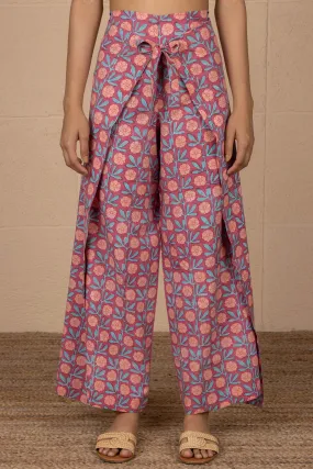 Rose Peri Wrap Trousers