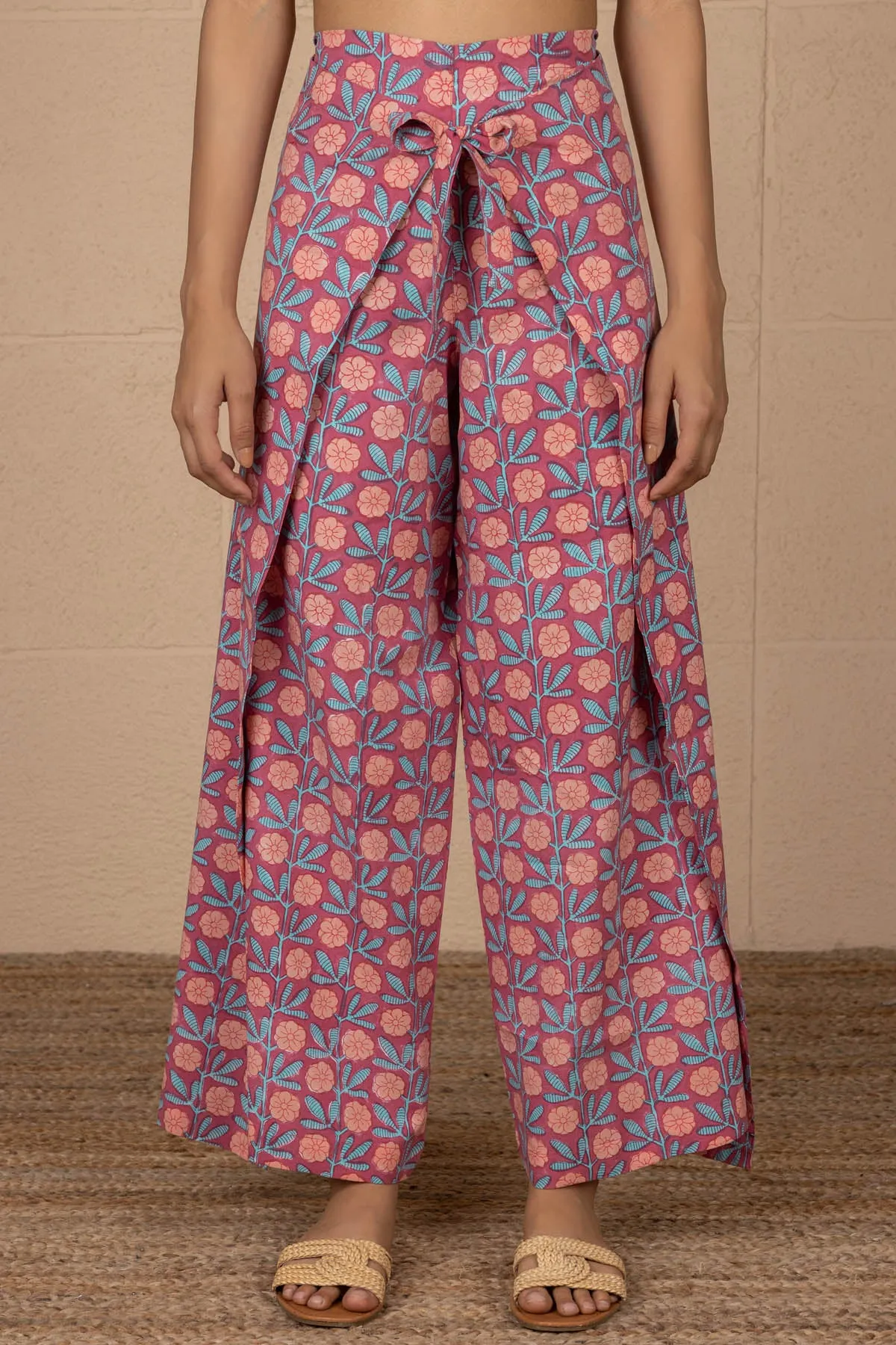 Rose Peri Wrap Trousers