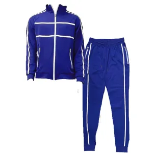 Royal Blue Jordan Tape Track Jacket and Jogger Set